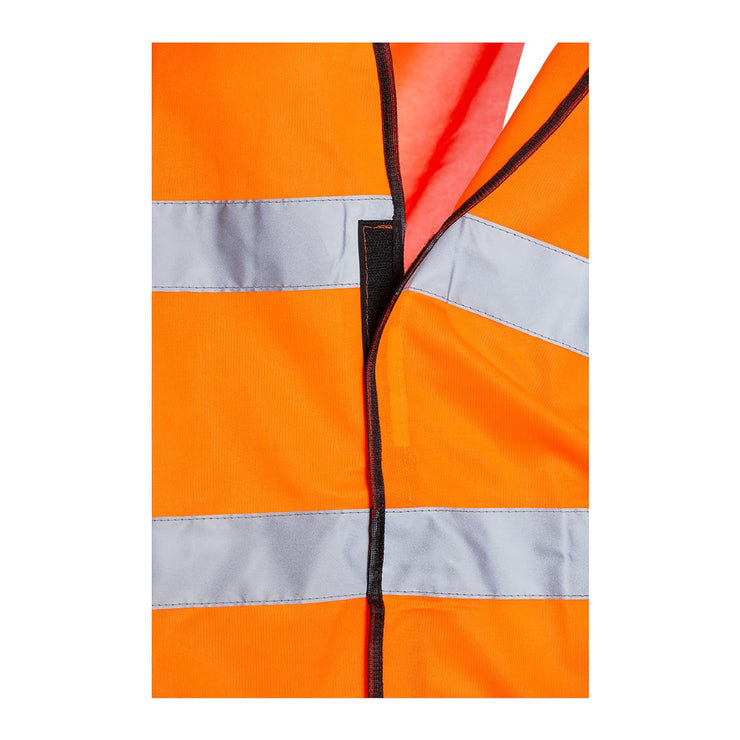 Hi Vis Long Sleeve Vests Orange, Reflective High Vis Jackets, Hi Viz, Work Utility & Safety Clothing, Neon Clothes, Running, Jacket, Hivisible, Security, PPE, Fluorescent - Size 3XL