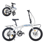 TRIOBLADE 20" Folding Bike: 7-Speed Shimano, Lightweight Aluminum Frame, Disc Brakes