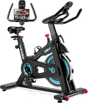 WENOKER Silent Belt Drive Home Exercise Bike: Heavy Flywheel, Digital Monitor