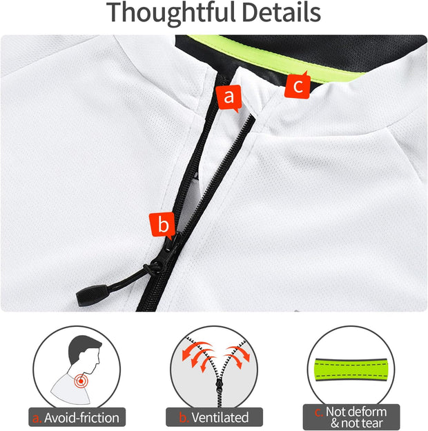 Men'S Cycling Jersey Tops Short Sleeves MTB Jersey Breathable Quick-Dry Mountain Bike Bicycle Clothing BG650