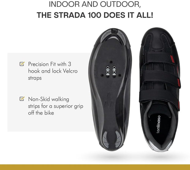 Strada 100 Dual Cleat Compatible Road Bike, Touring, Indoor Cycling Shoe