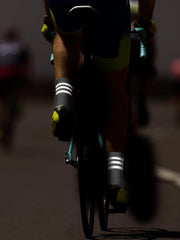 4 Pairs Glow in Dark Socks Cycling Socks High Reflective Running Socks Night Safety Socks Compression Athletic Sock