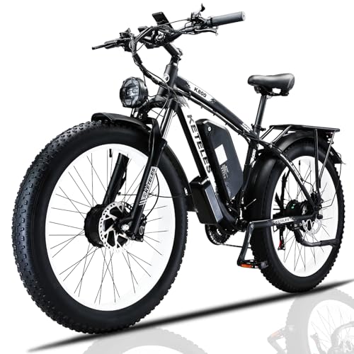 All-Terrain Electric Fat Tire Mountain Bike, 26-inch Wheels, 70+ Miles Range