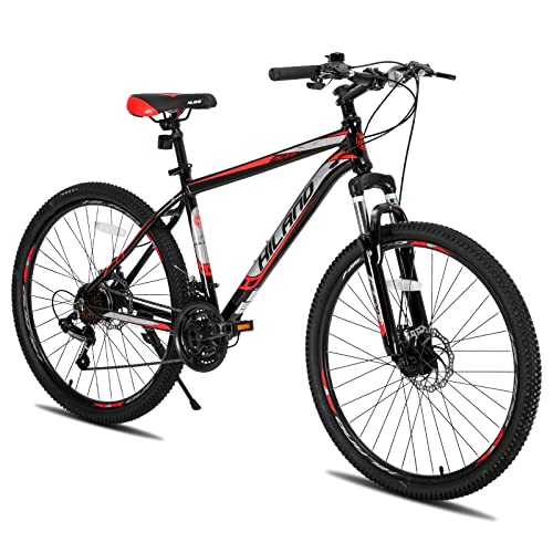 Hiland 26/27.5 Inch Aluminum Mountain Bike, 21-Speed Disc Brake MTB