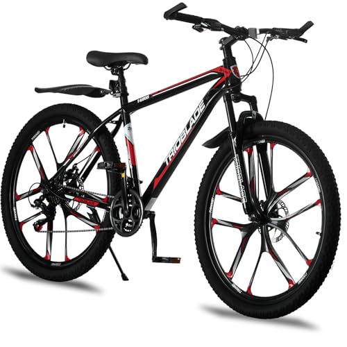 LSBIKE Adult All-Terrain Mountain Bike: 21-Speed, Dual Suspension, Disc Brakes