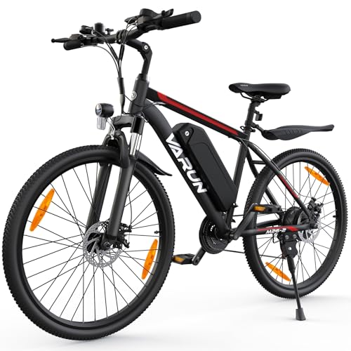 VARUN 26-inch Electric Mountain Bike: 250W Motor, 21-Speed, Removable Battery