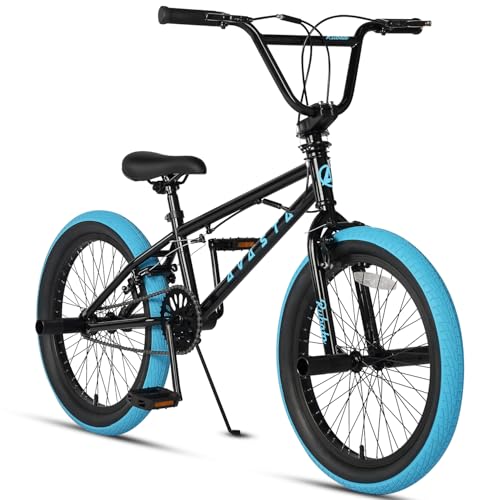 AVASTA Durable Hi-Ten Steel Freestyle BMX Bike for Kids & Beginners, 18/20-inch Wheels