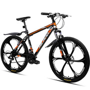 Hiland 26-inch Aluminum Frame Mountain Bike, 21 Speed, Dual Disc Brakes