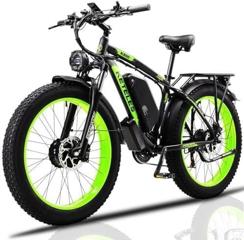 All-Terrain Electric Fat Tire Mountain Bike, 26-inch Wheels, 70+ Miles Range