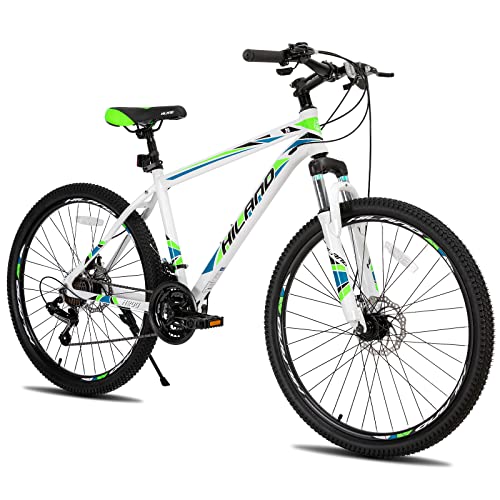 Hiland 26/27.5 Inch Aluminum Mountain Bike, 21-Speed Disc Brake MTB
