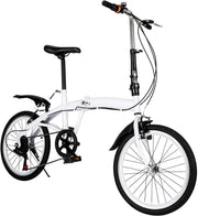 GDSKR 20-inch Foldable 6-Speed Carbon Steel Commuter Bike for Adults & Teens