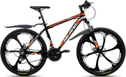Hiland 26-inch Aluminum Frame Mountain Bike, 21 Speed, Dual Disc Brakes