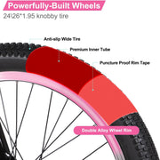 Hiland Freestyle BMX Bike: Durable Steel Frame, 2 Pegs, Beginner to Advanced