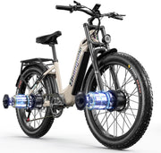 Shengmilo Dual Motor Adult Electric Mountain Bike 26-inch Fat Tire E-Bike