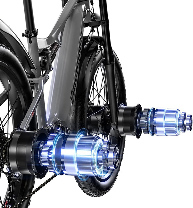 Shengmilo S600 Full Suspension Dual Motor Electric Fat Tyre Mountain Bike