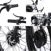 Foldable Electric Tricycle, 20-Inch Fat Tire, 500W Motor, Removable 48V Battery, Basket