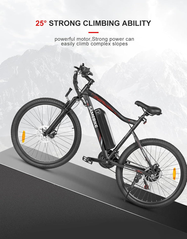 SAMEBIKE SY26 26" Electric Mountain Bike, 13AH Battery, 56-Mile Range