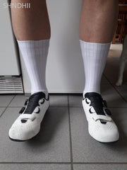 Cycling Socks anti Slip Silicone Summer Aero White Line Cycling Sport Running Socks