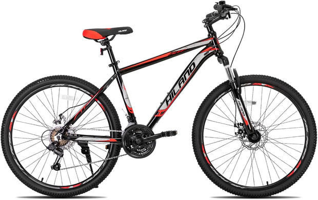 Hiland 26/27.5 Inch Aluminum Mountain Bike, 21-Speed Disc Brake MTB
