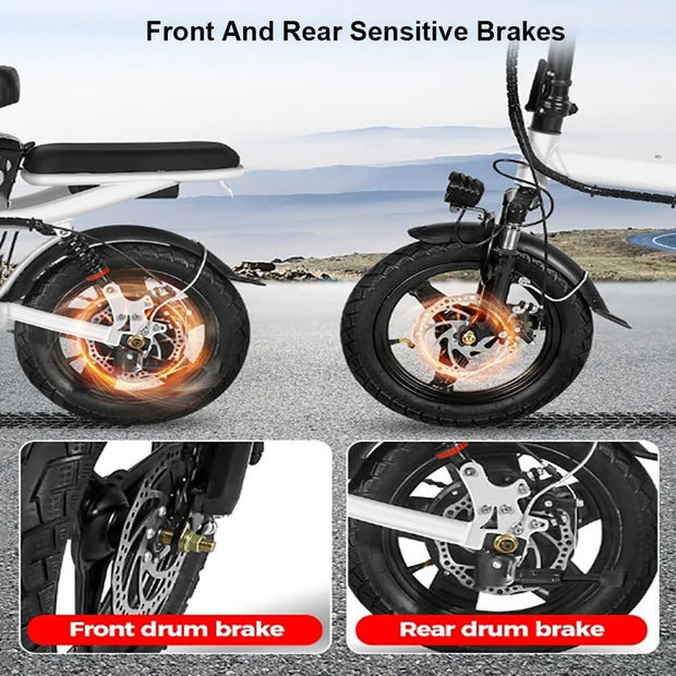 Folding 20-Inch Electric Tricycle: 48V Power, 20 MPH, Long 25-Mile Range