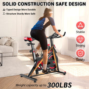 WENOKER Silent Belt Drive Home Exercise Bike: Heavy Flywheel, Digital Monitor
