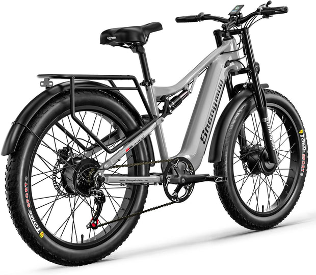 Shengmilo S600 Full Suspension Dual Motor Electric Fat Tyre Mountain Bike