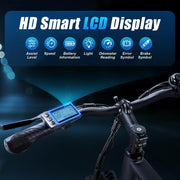 TWOFISH 26-inch Electric Mountain Bike for Adults, 36V 15Ah Battery, 7-Speed