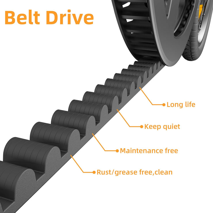 ADO Air20Pro 20-inch Folding Electric Bike for Adults, Bafang Motor, Belt Drive, Hydraulic Disc Brakes