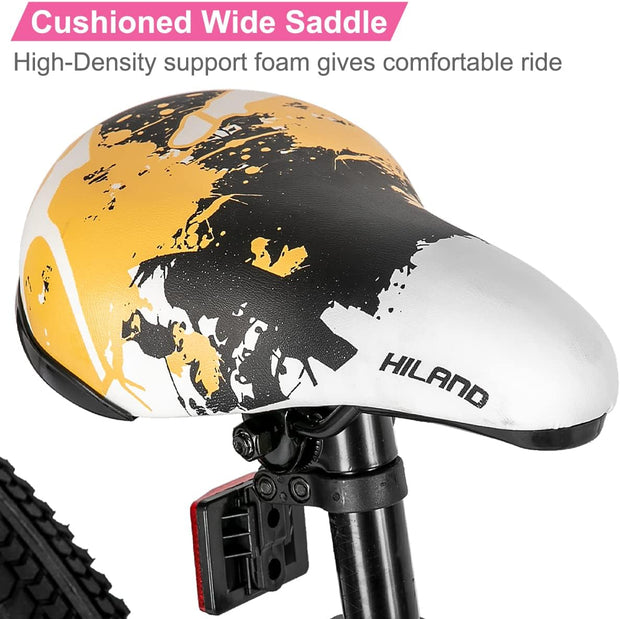 Hiland Freestyle BMX Bike: Durable Steel Frame, 2 Pegs, Beginner to Advanced