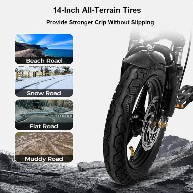 Folding 20-Inch Electric Tricycle: 48V Power, 20 MPH, Long 25-Mile Range