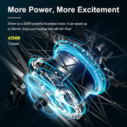 Eleglide M1 Plus Electric Mountain Bike, 29-Inch Wheels, 21-Speed, 12.5Ah Battery