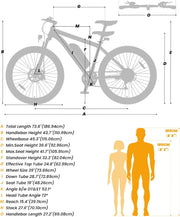 Touroll U1 Electric Mountain Bike: Powerful 13Ah Battery, 21-Speed, Dual Disc Brakes