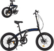 TRIOBLADE 20" Folding Bike: 7-Speed Shimano, Lightweight Aluminum Frame, Disc Brakes