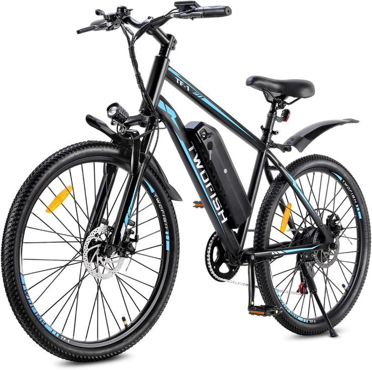 TWOFISH 26-inch Electric Mountain Bike for Adults, 36V 15Ah Battery, 7-Speed