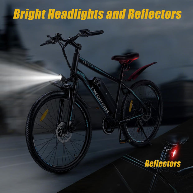 TWOFISH 26-inch Electric Mountain Bike for Adults, 36V 15Ah Battery, 7-Speed
