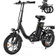 Finbike U4 16" Portable Folding E-Bike: Removable Battery, 3 Modes, Smooth Ride