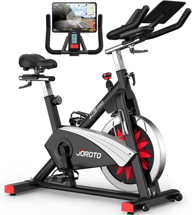 JOROTO X2PRO Bluetooth Magnetic Exercise Bike - Silent Belt Drive Indoor Cycling