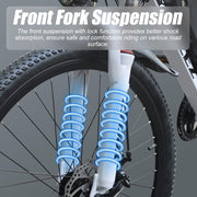 SUDOO 26" Electric Mountain Bike: 36V Removable Battery, 250W Motor