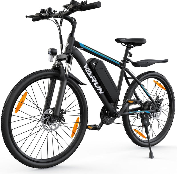 VARUN 26-inch Electric Mountain Bike: 250W Motor, 21-Speed, Removable Battery