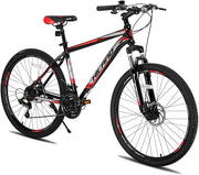Hiland 26/27.5 Inch Aluminum Mountain Bike, 21-Speed Disc Brake MTB