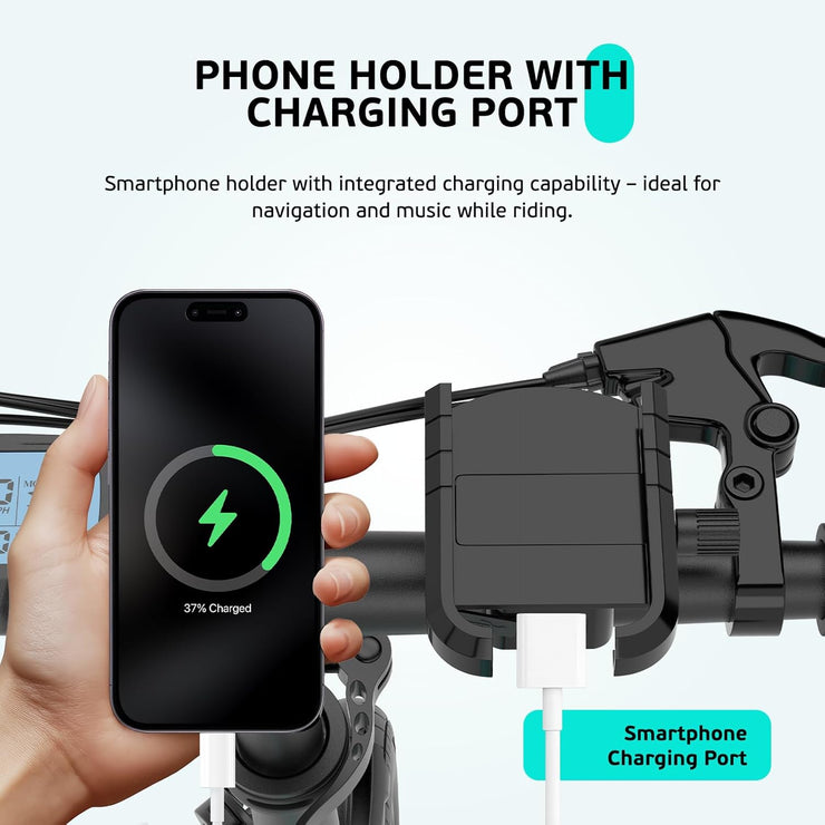 Eskute F100 Folding Electric Commuter E-Bike: 14-Inch Wheels, 35-Mile Range