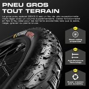 Shengmilo S600 Dual Motor Electric Mountain Bike 26" Fat Tire 48V 17.5Ah E-Bike