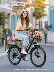 VARUN 26-inch Electric City Ebike: 48V 250W Motor, 7-Speed, Long Range Commuter