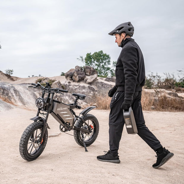 RZOGUWEX 20-Inch Off-Road E-Bike: Powerful 48V 25Ah Battery, Dual Hydraulic Brakes