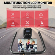 WENOKER Silent Belt Drive Home Exercise Bike: Heavy Flywheel, Digital Monitor