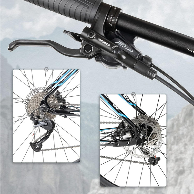 CyclingDeal Challenger 1.0 Mountain Bike: 29er Hardtail, Shimano 27-Speed, Aluminum Frame