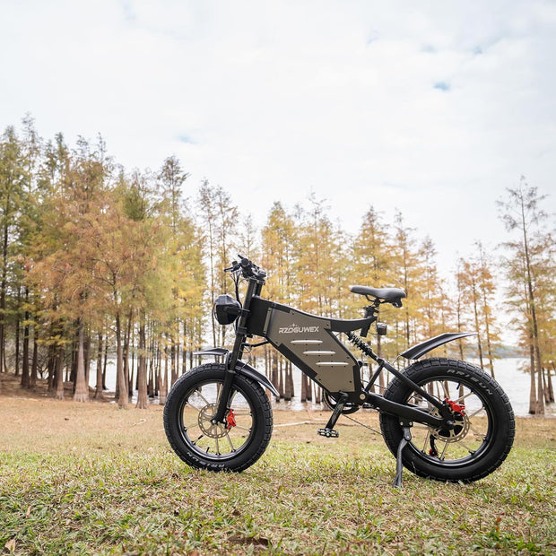 RZOGUWEX 20-Inch Off-Road E-Bike: Powerful 48V 25Ah Battery, Dual Hydraulic Brakes