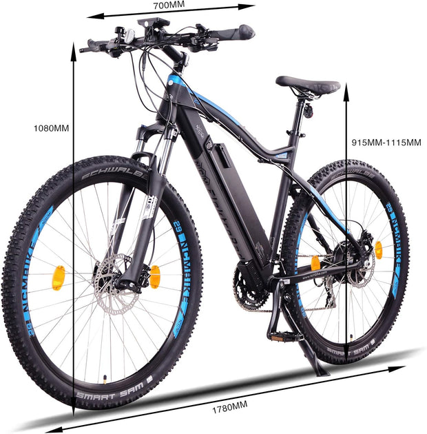 NCM Moscow Plus Electric Mountain Bike: 250W E-MTB, 48V 16Ah, All-Terrain Adventure
