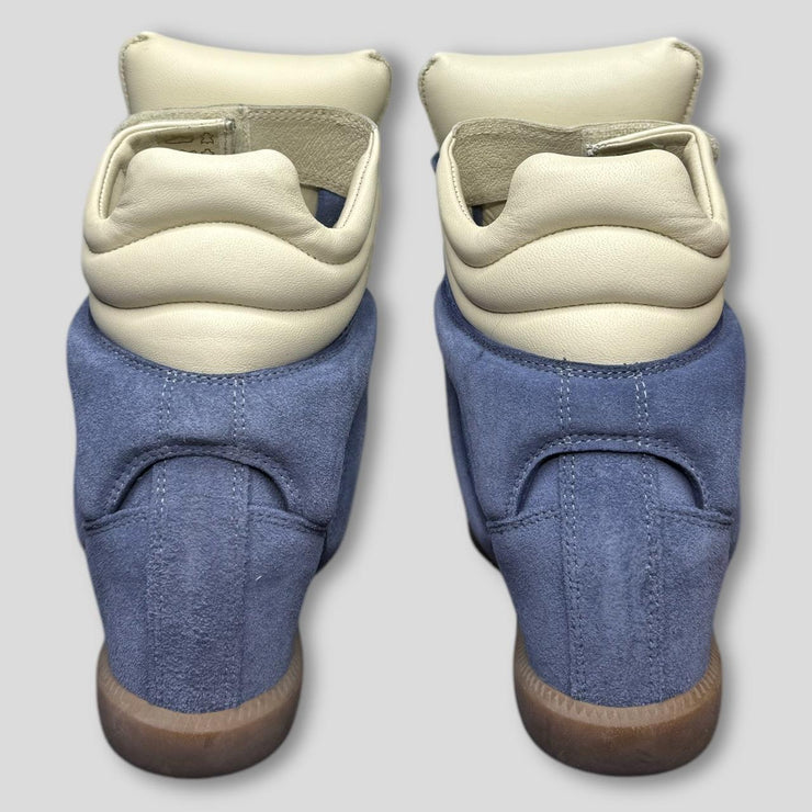 Isabel Marant Women's Blue and Cream Trainers