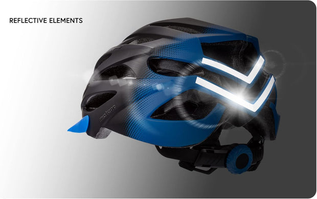 - Marven Cycle Helmet – Lightweight Adjustable Helmet for Men, Women, Kids – MTB, Bike, Scooter, Skateboard & Hoverboard – Breathable with Detachable Visor - Size